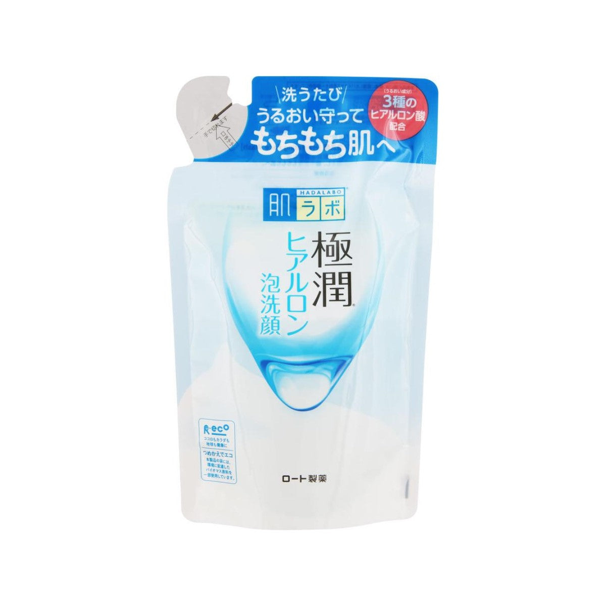 Hada Labo Gokujyun Hydrating Foaming Wash, 140ml Refill Pouch (Exp 02/28)
