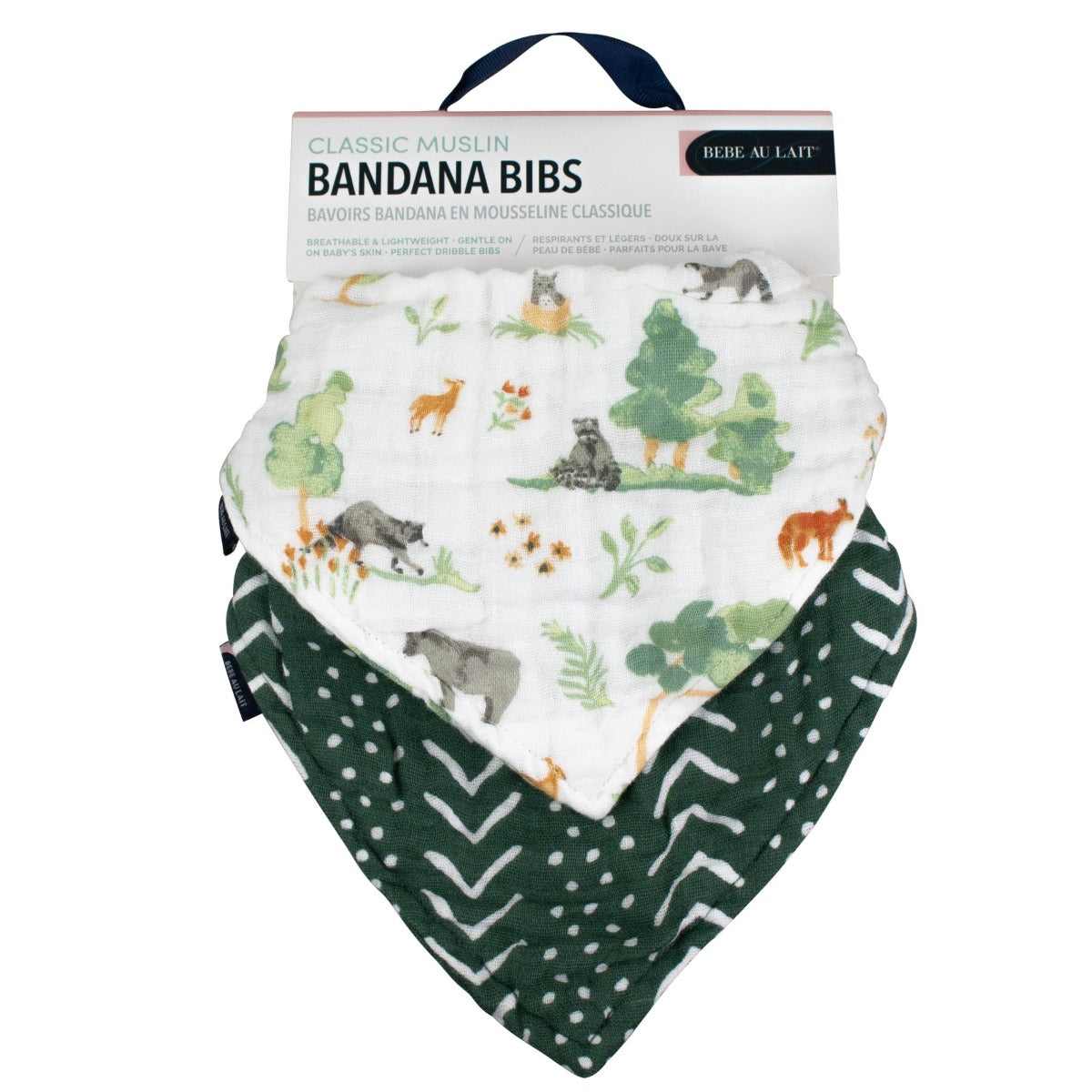 Bebe Au Lait Classic Muslin Bandana Bib, 2pk (10 Designs) - Pupsik Singapore