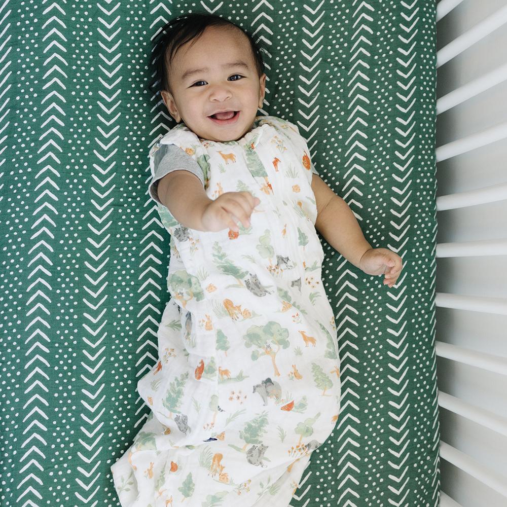 Bebe Au Lait Muslin Bedtime Sleeper - Forest Friends