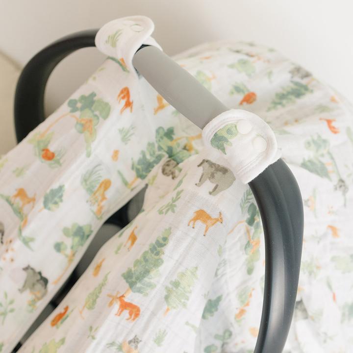 Bebe Au Lait Muslin Infant Car Seat Covers (4 Designs) - Pupsik Singapore