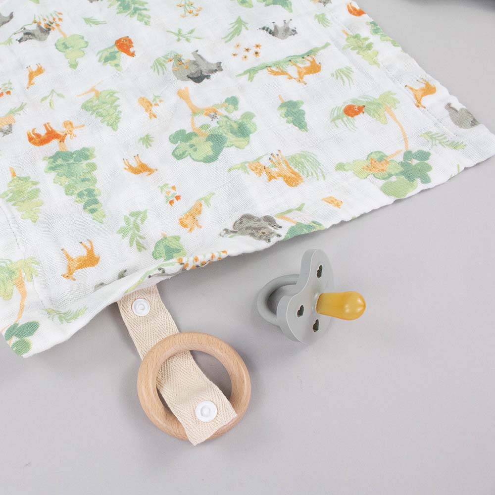 Bebe Au Lait Classic Muslin Teether Blanket (3 Designs) - Pupsik Singapore