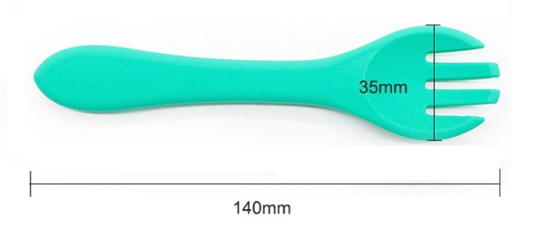 Biomom Silicone Toddler Fork (8 Colours) - Pupsik Singapore