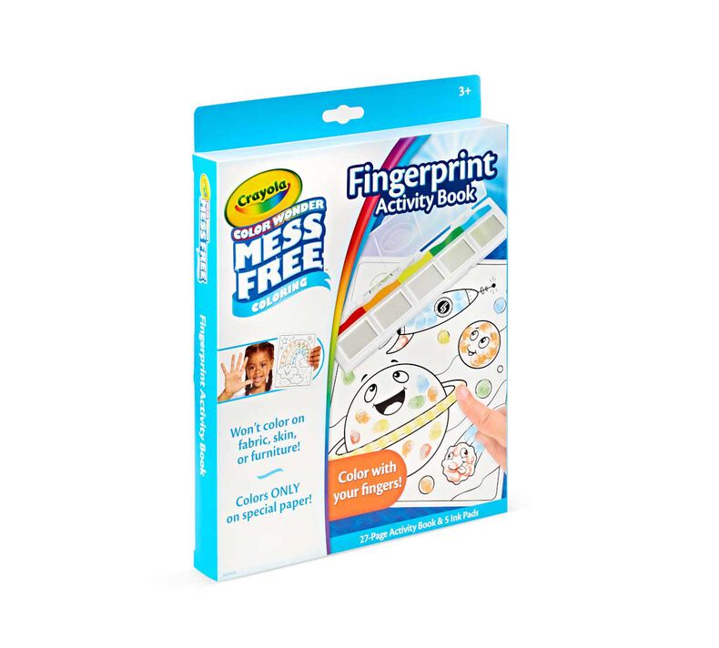 Crayola Color Wonder Mess Free Finger Painting Activity Book