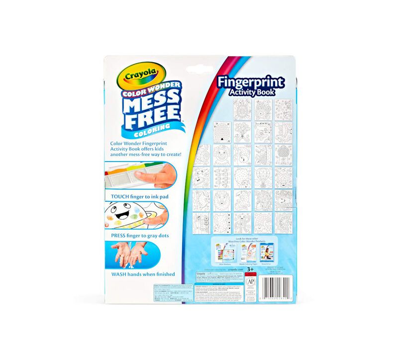 Crayola Color Wonder Mess Free Finger Painting Activity Book