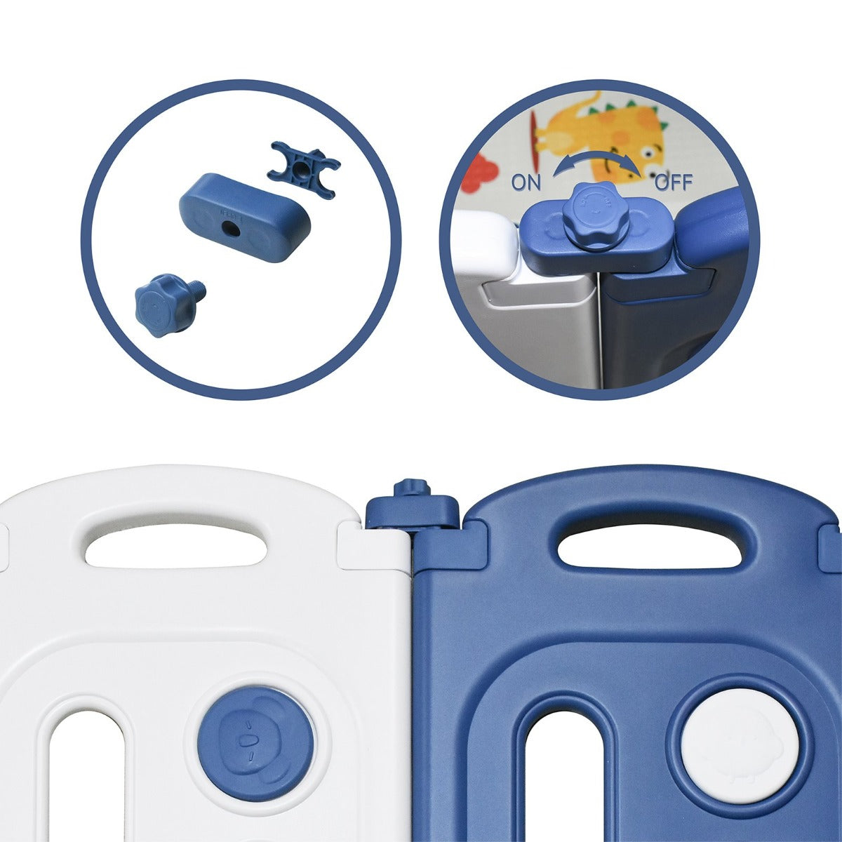 BeBespace Little Elephant Play Yard Extension Set (2pc)