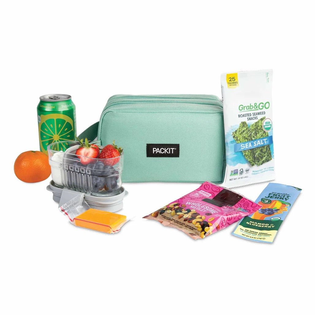 PackIt Freezable Dual Snack Bag - Sage