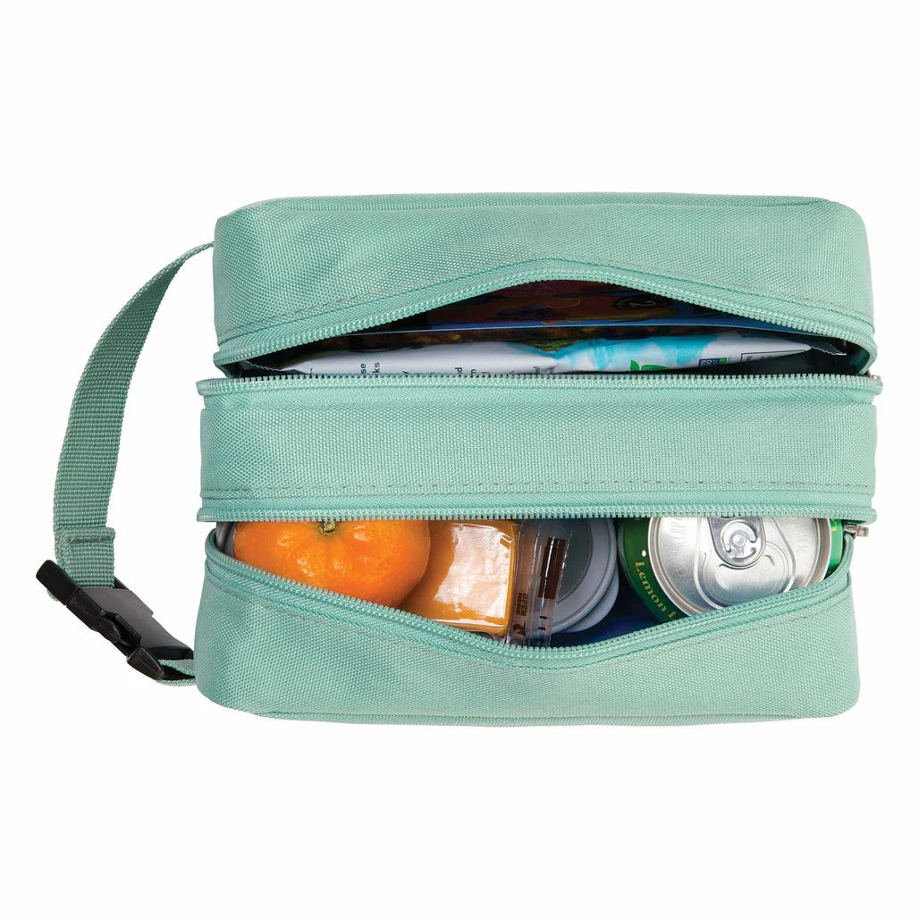 PackIt Freezable Dual Snack Bag - Sage