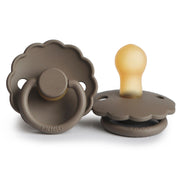 FRIGG Daisy Latex Baby Pacifiers, 1pk – Portobello (2 Sizes)