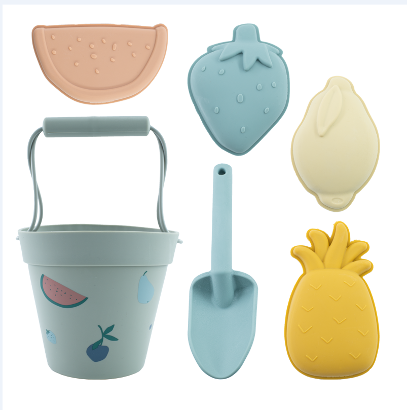 Biomom Silicone Beach Toy Set (3 Colors) - Pupsik Singapore
