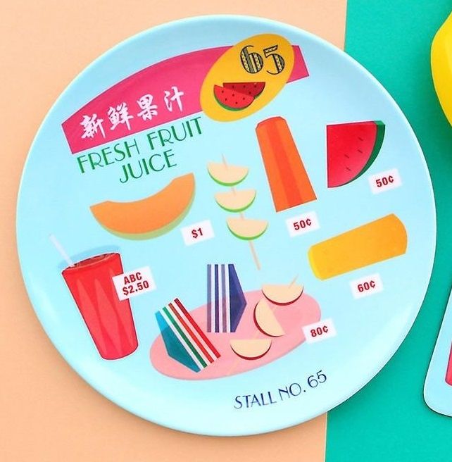 The Little Drom Store Melamine Plate (8 inch) (25 Designs)