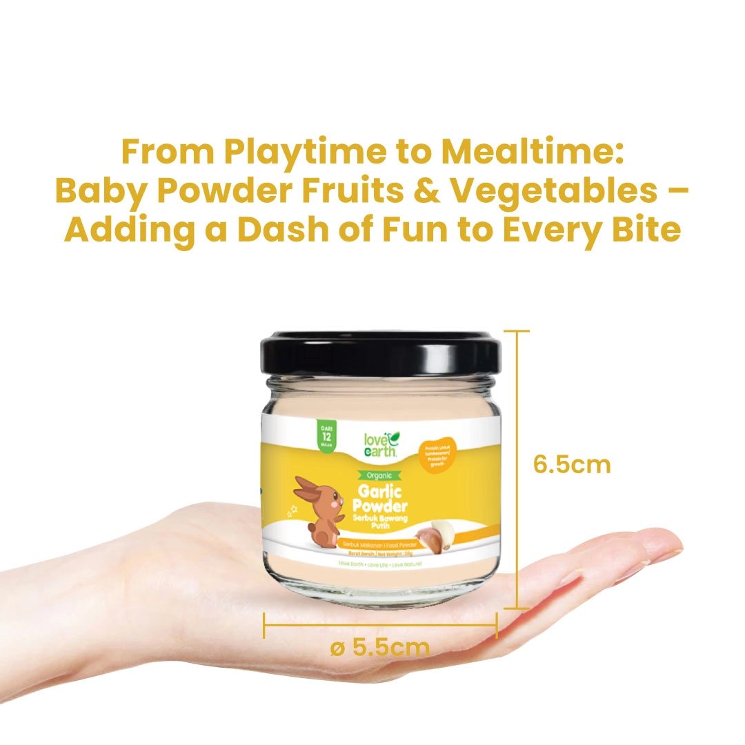 Love Earth Organic Garlic Baby Powder, 30g (Exp 11/26)