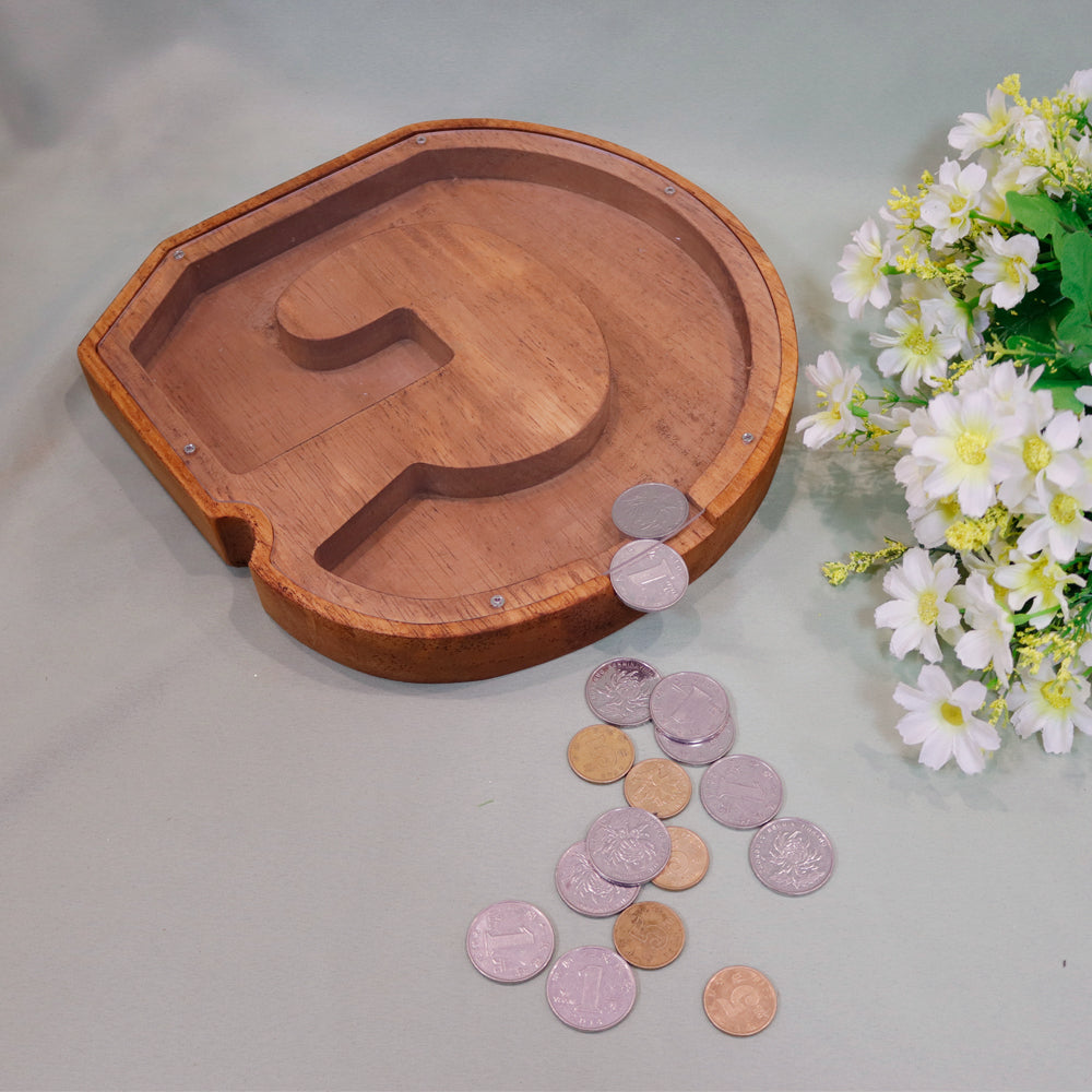 Wooden Alphabet Piggy Bank (23 Letters) - Pupsik Singapore