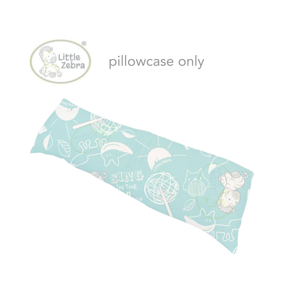 Little Zebra Soft Bamboo Pillow Case for Soft Bolster - Little Zebra & Fox