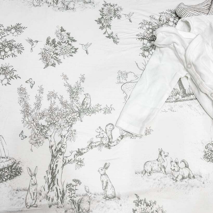 House of Holly Luxe Bamboo Crib Sheet (12 Designs) - Pupsik Singapore