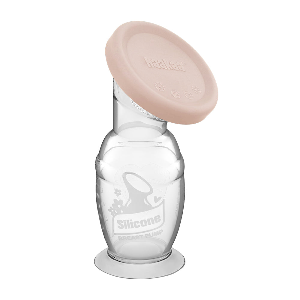 Haakaa Gen 2 Silicone Manual Breast Pump, 100ml (w/ Suction Base & Lid) - 3 Colors