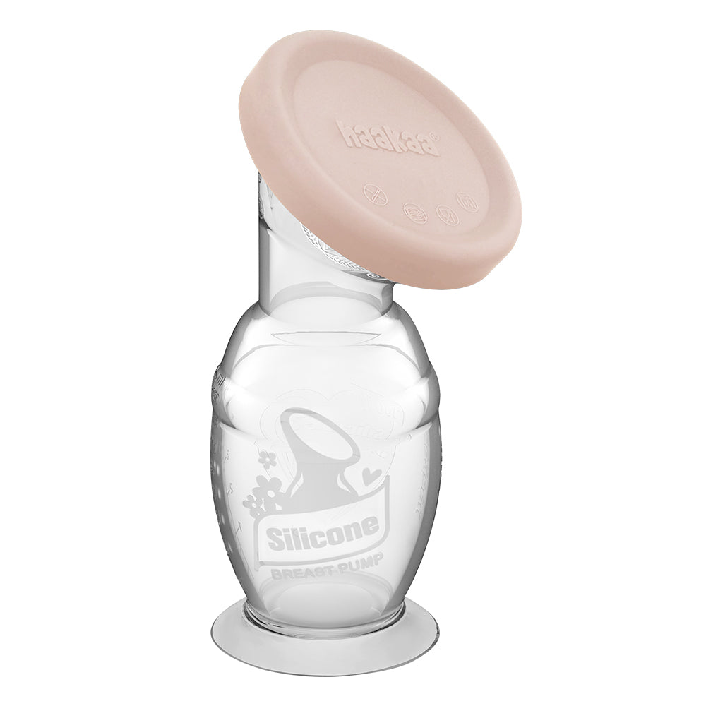 Haakaa Gen 2 Silicone Manual Breast Pump, 150ml (w/ Suction Base & Lid) - 3 Colors