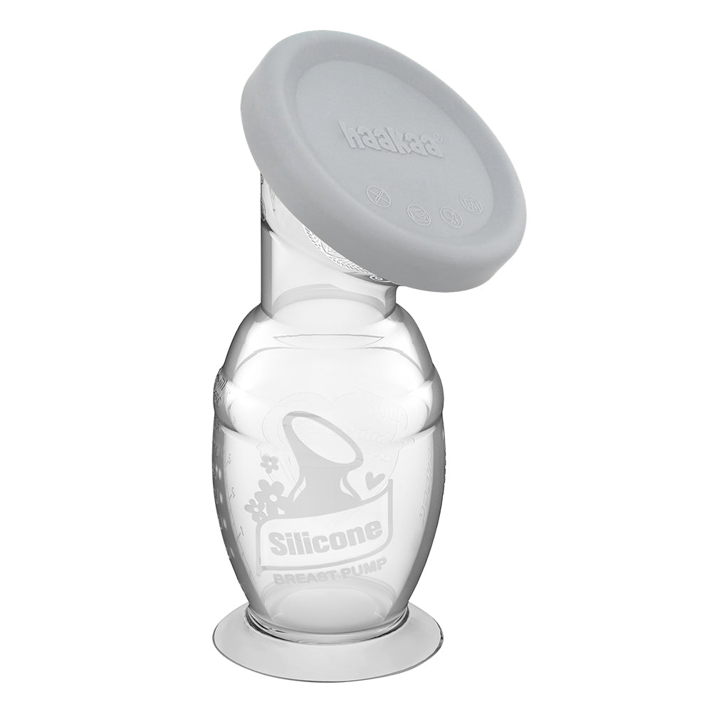 Haakaa Gen 2 Silicone Manual Breast Pump, 150ml (w/ Suction Base & Lid) - 3 Colors