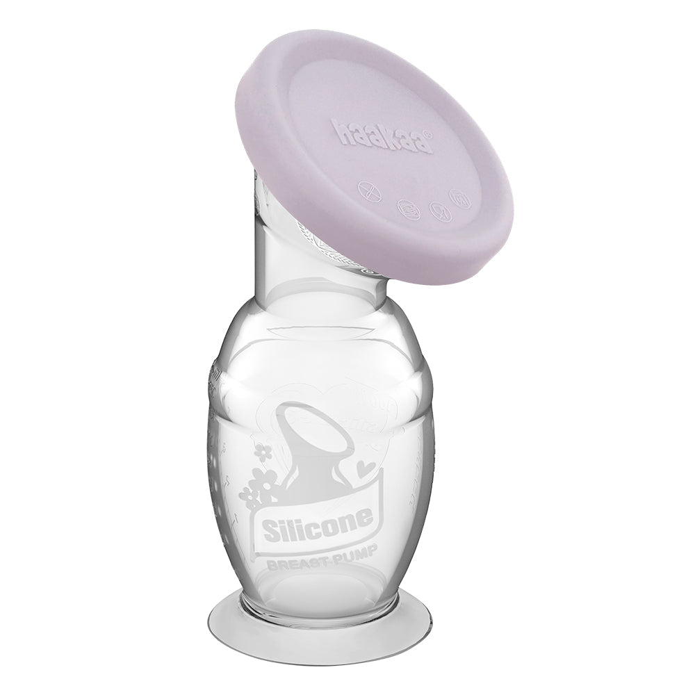 Haakaa Gen 2 Silicone Manual Breast Pump, 150ml (w/ Suction Base & Lid) - 3 Colors - Pupsik Singapore