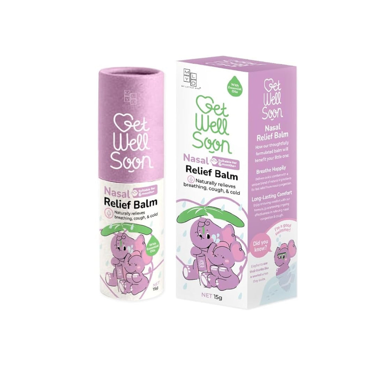 MyLO Get Well Soon Nasal Relief Balm, 15g (Exp 02/28)