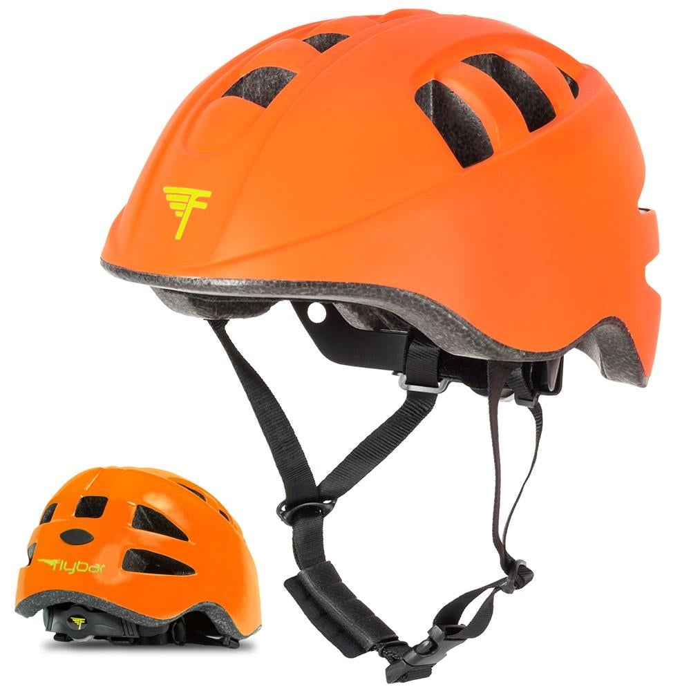 Flybar Junior Sports Helmet - Orange - Pupsik Singapore