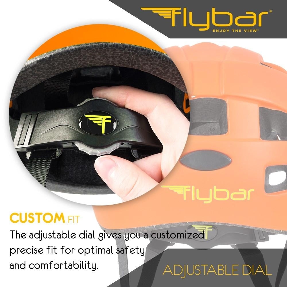 Flybar Junior Sports Helmet - Orange - Pupsik Singapore