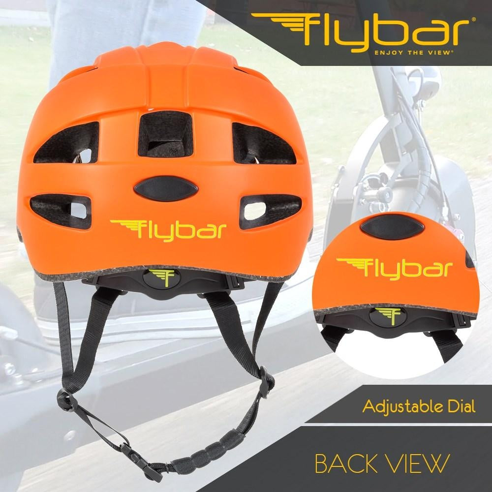Flybar Junior Sports Helmet - Orange - Pupsik Singapore