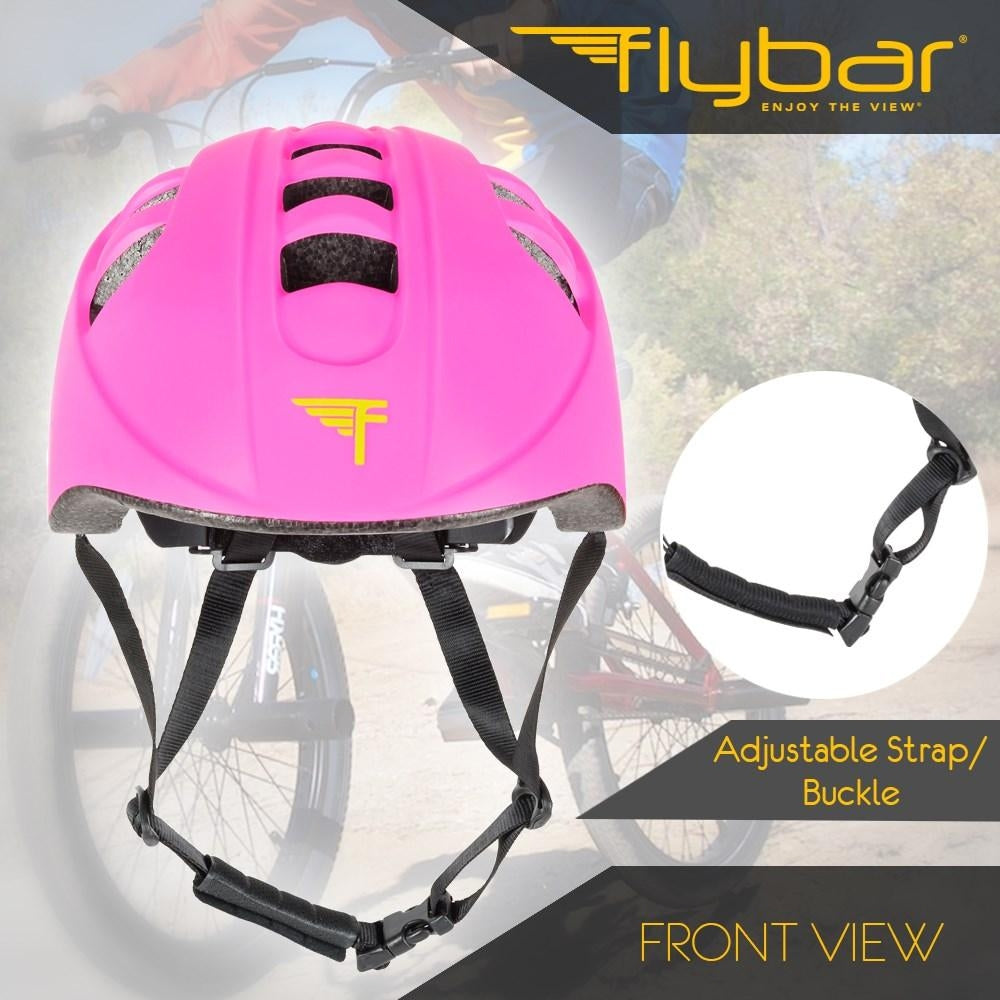Flybar Junior Sports Helmet - Pink - Pupsik Singapore