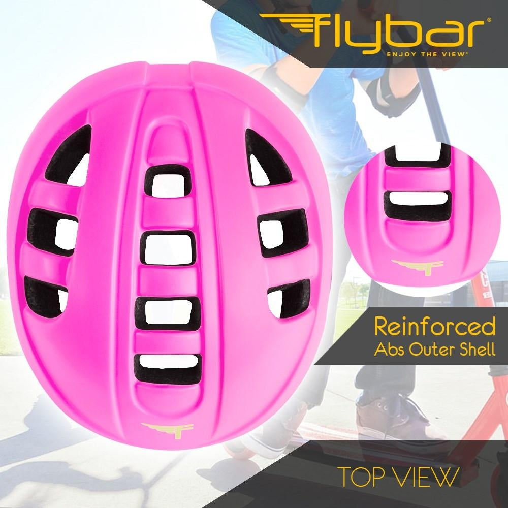 Flybar Junior Sports Helmet - Pink - Pupsik Singapore