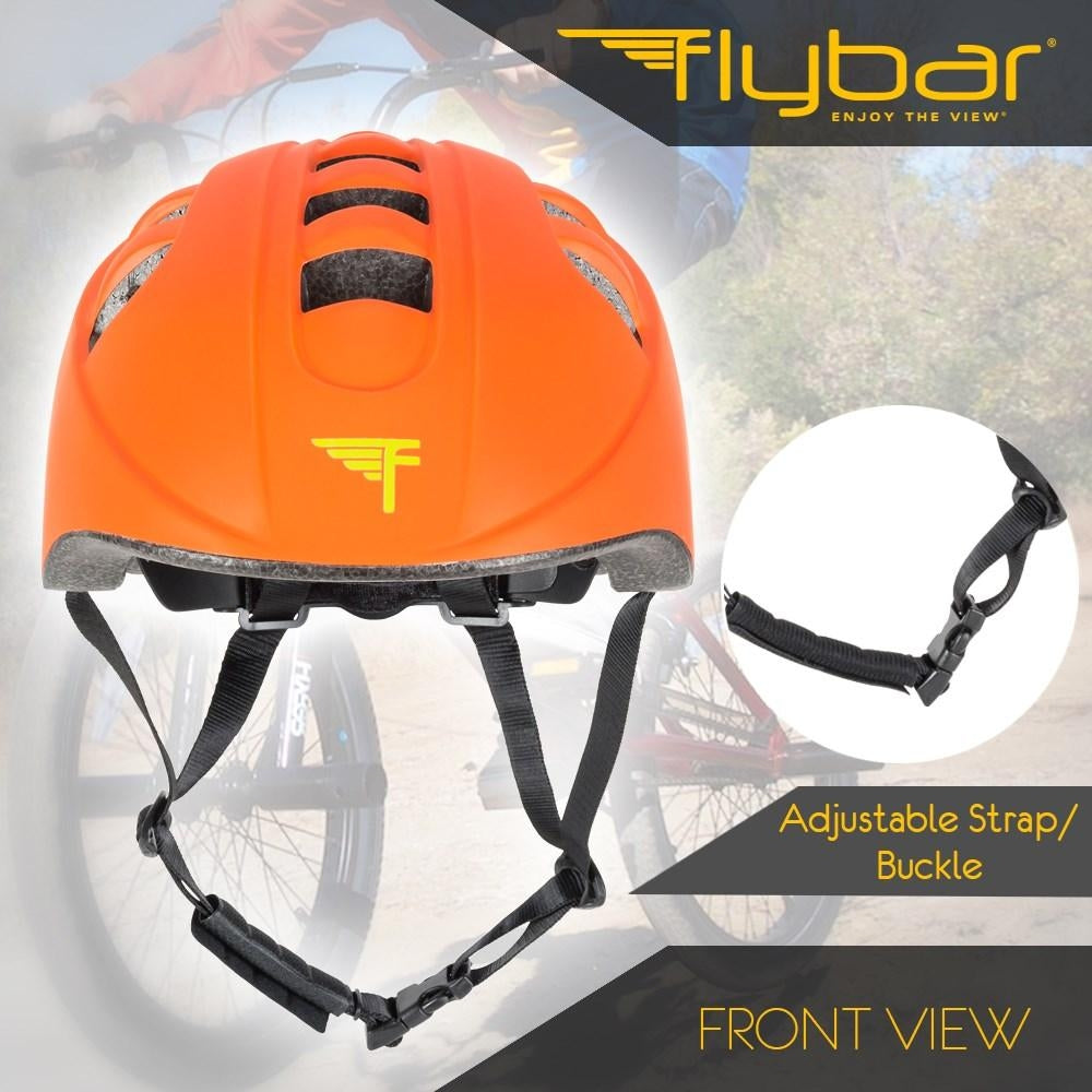 Flybar Junior Sports Helmet - Orange - Pupsik Singapore