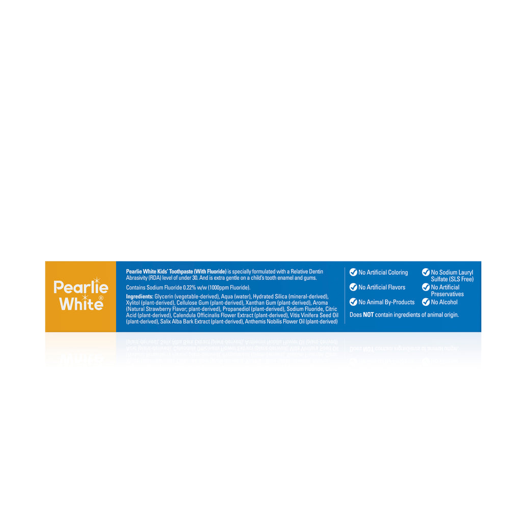 Pearlie White Enamel Safe Kids’ Fluoride Toothpaste (Strawberry) 45g - exp 02/27