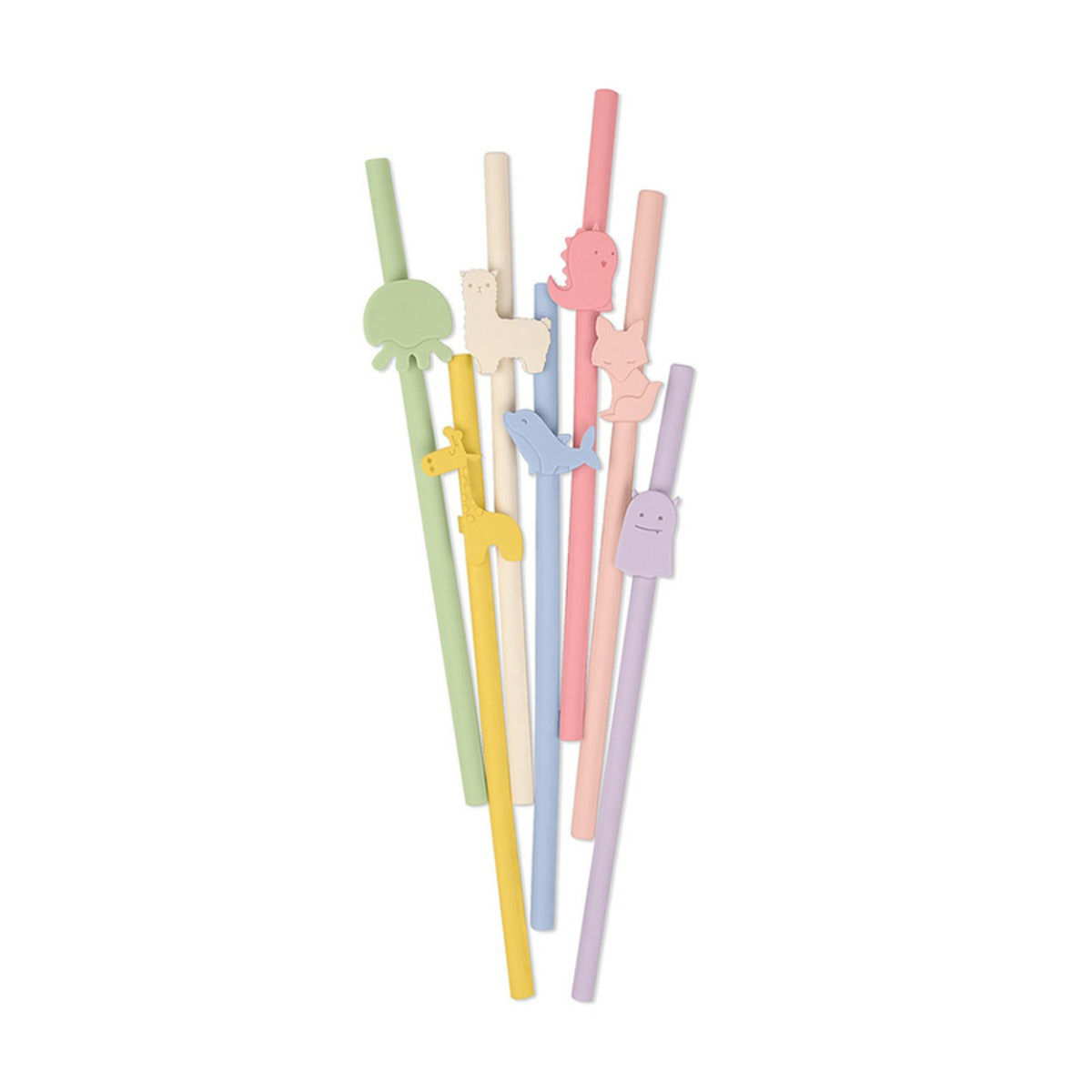 Biomom Silicone Animal Kids Straw, 1pk - 7 Designs