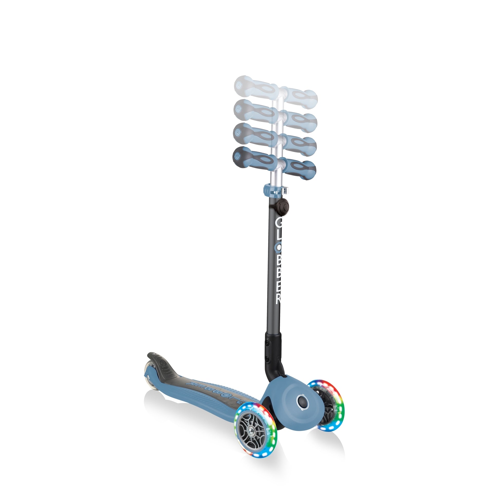 Globber GO•UP Deluxe Convertible Foldable Scooter (LED wheels) - 5 Colours - Pupsik Singapore