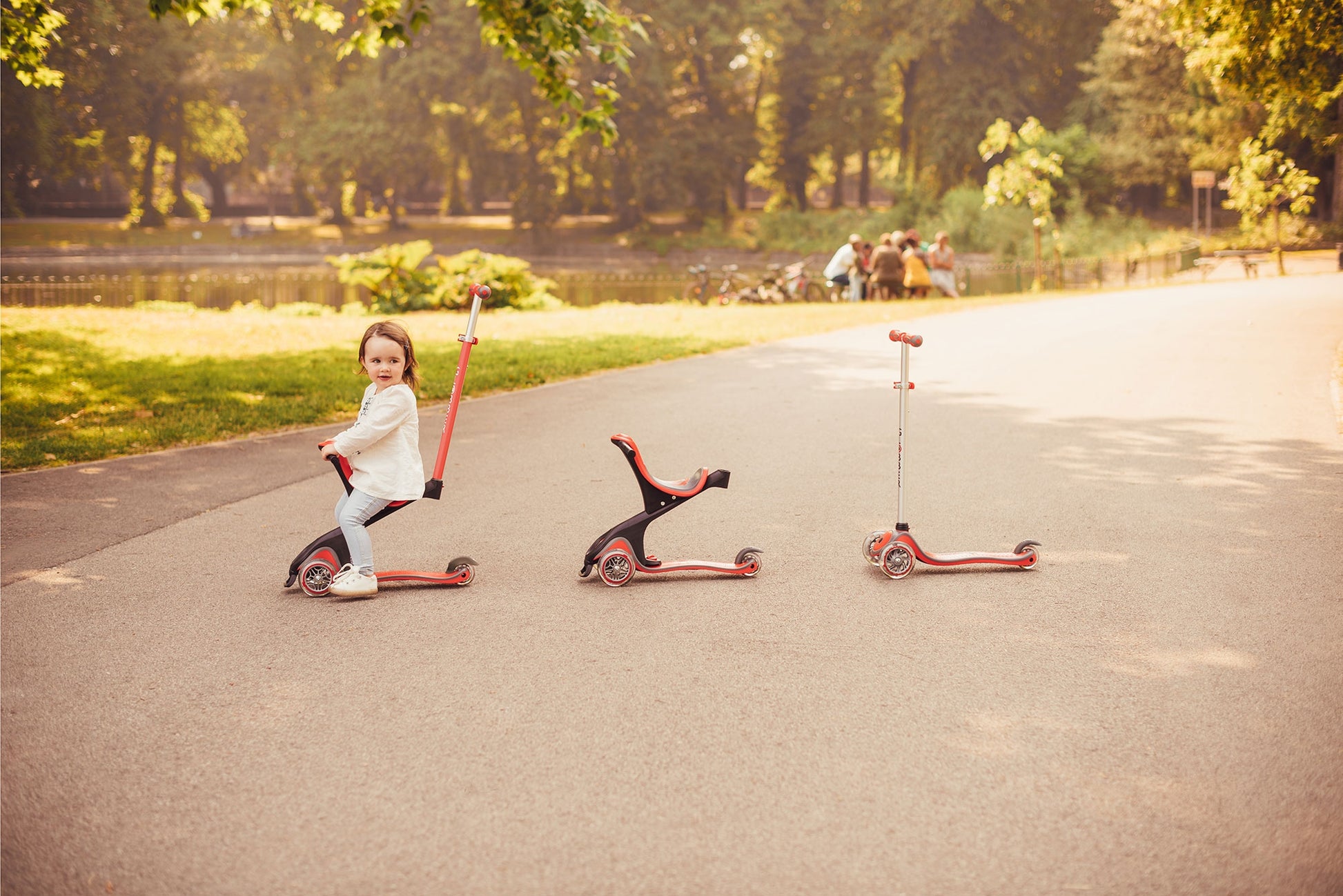 Globber GO•UP (Evo) Comfort Convertible Scooter (LED Wheels) (2 Colours) - Pupsik Singapore