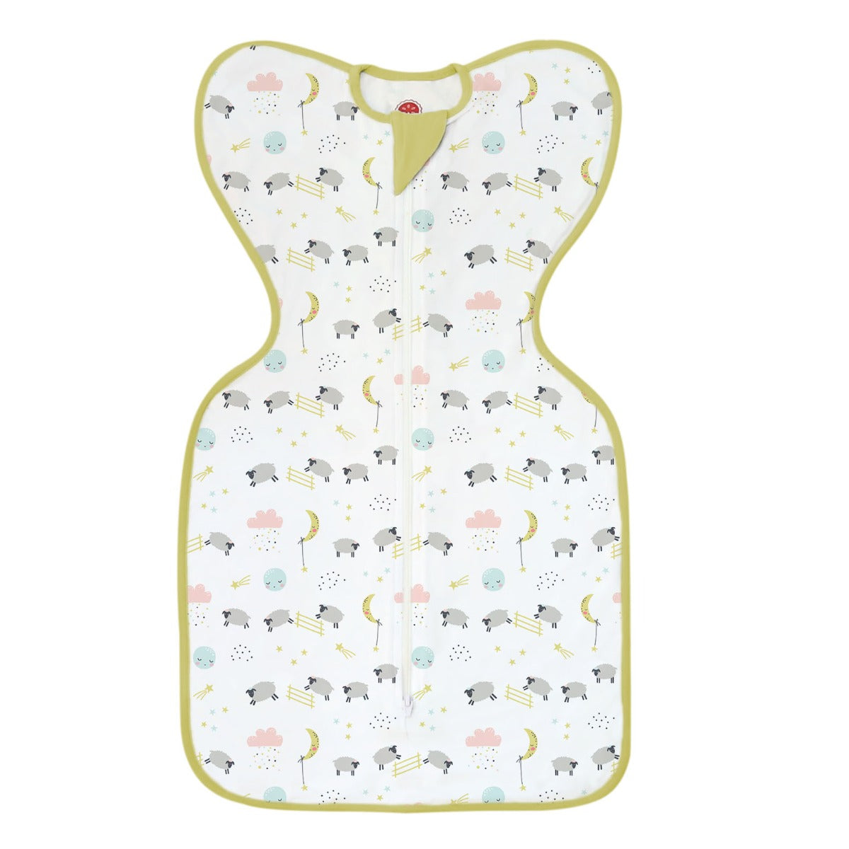 A, Apple Pie Bamboo Swaddle Wearable Blanket - Goodnight Sheep (3 Sizes)