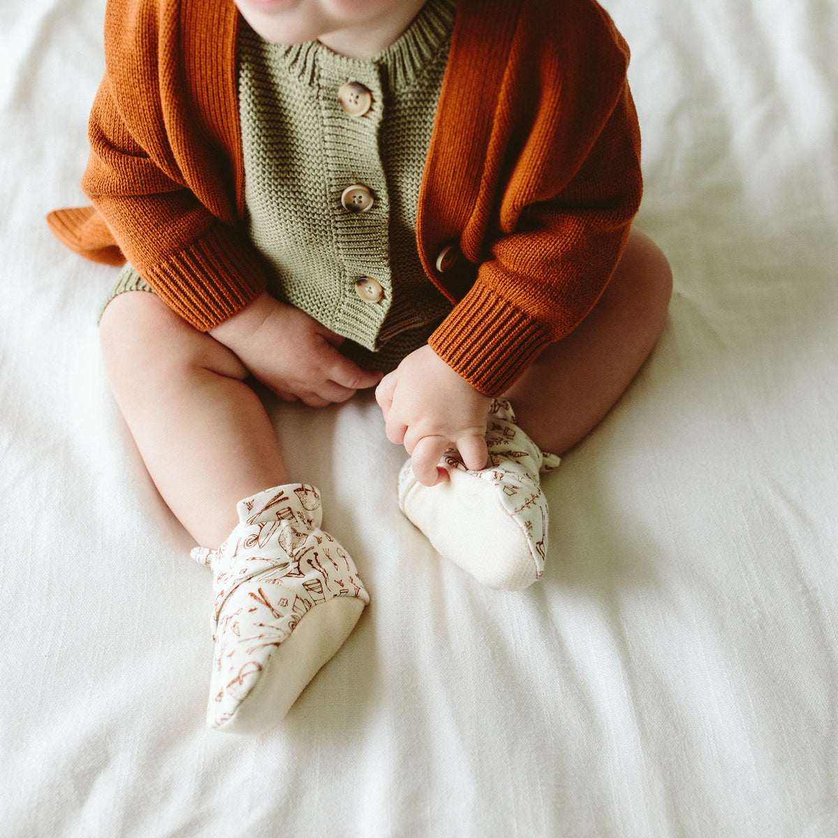 Goumiboots Bamboo & Organic Cotton Booties - Garden
