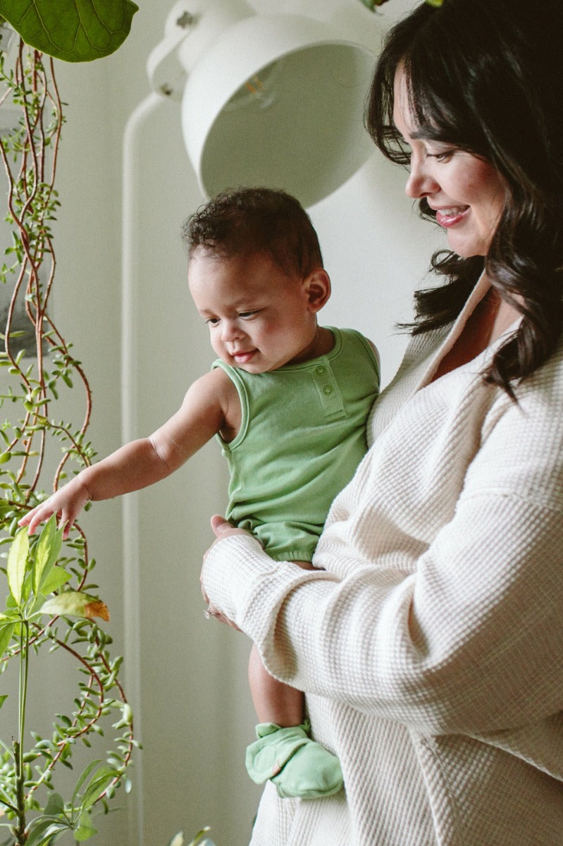 Goumi Quick Change Romper - Matcha (3 Sizes)