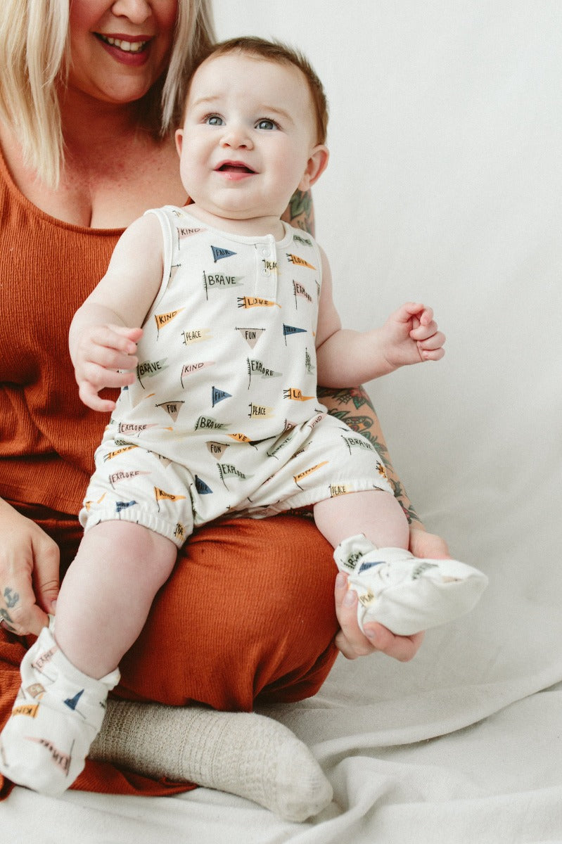 Goumi Quick Change Romper - Affirmations (3 Sizes)