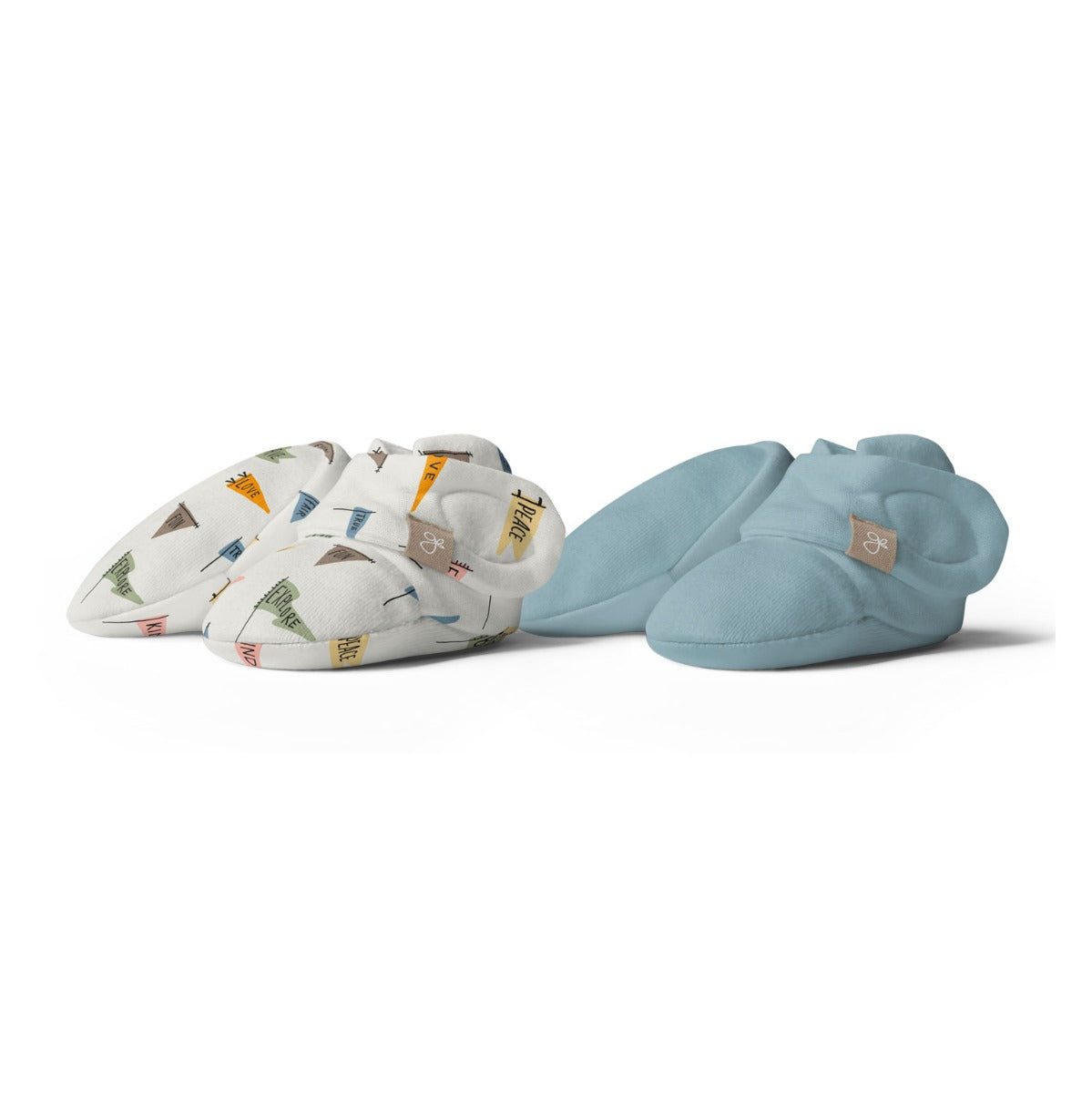 [Gift Box] Goumiboots Bamboo & Organic Cotton Booties - Affirmations & Poolside (2pk) (2 Sizes)