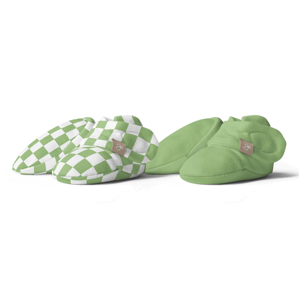 [Gift Box] Goumiboots Bamboo & Organic Cotton Booties - Matcha + Cabana Green (2pk) (2 Sizes)