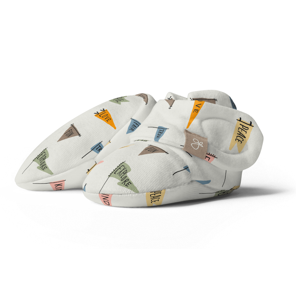 Goumi x Pupsik Bamboo Stay On Booties – Affirmations (2 sizes) - Pupsik Singapore