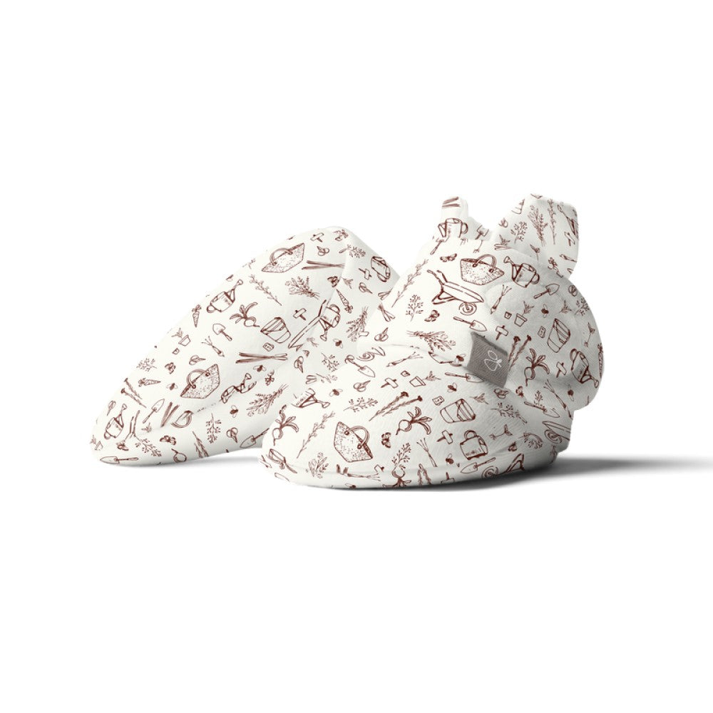 Goumiboots Bamboo & Organic Cotton Booties - Garden