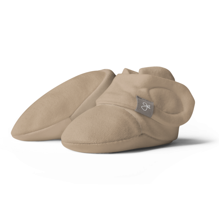 Goumiboots Bamboo & Organic Cotton Booties - Sandstone (2 Sizes)