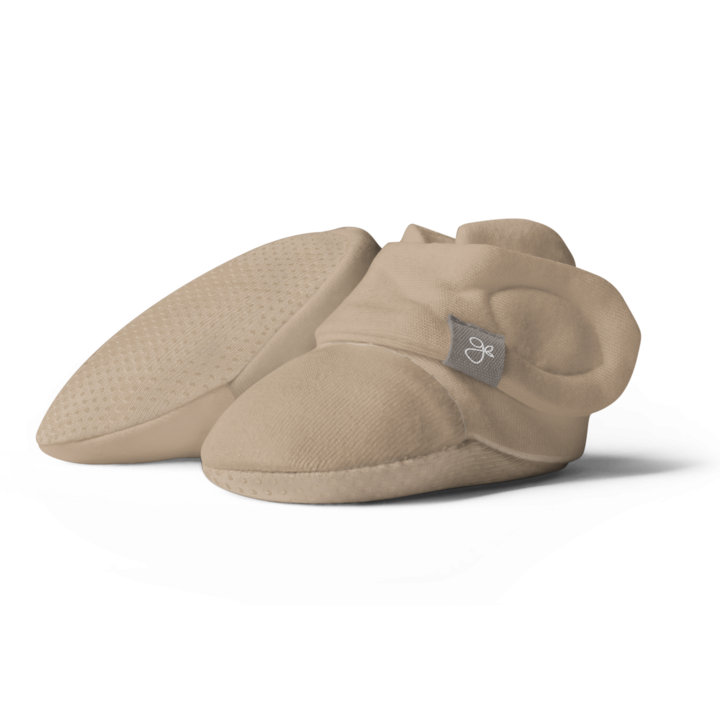 Goumiboots Bamboo & Organic Cotton Booties - Sandstone (2 Sizes)