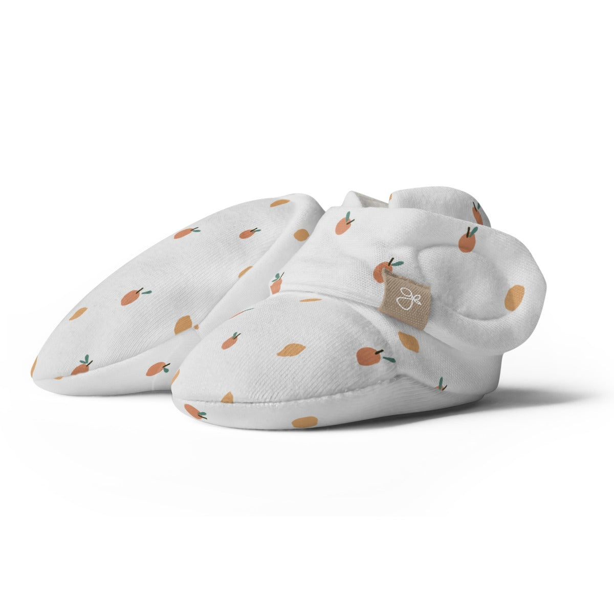 Goumi x Pupsik Bamboo Stay On Booties – Citrus (2 sizes) - Pupsik Singapore