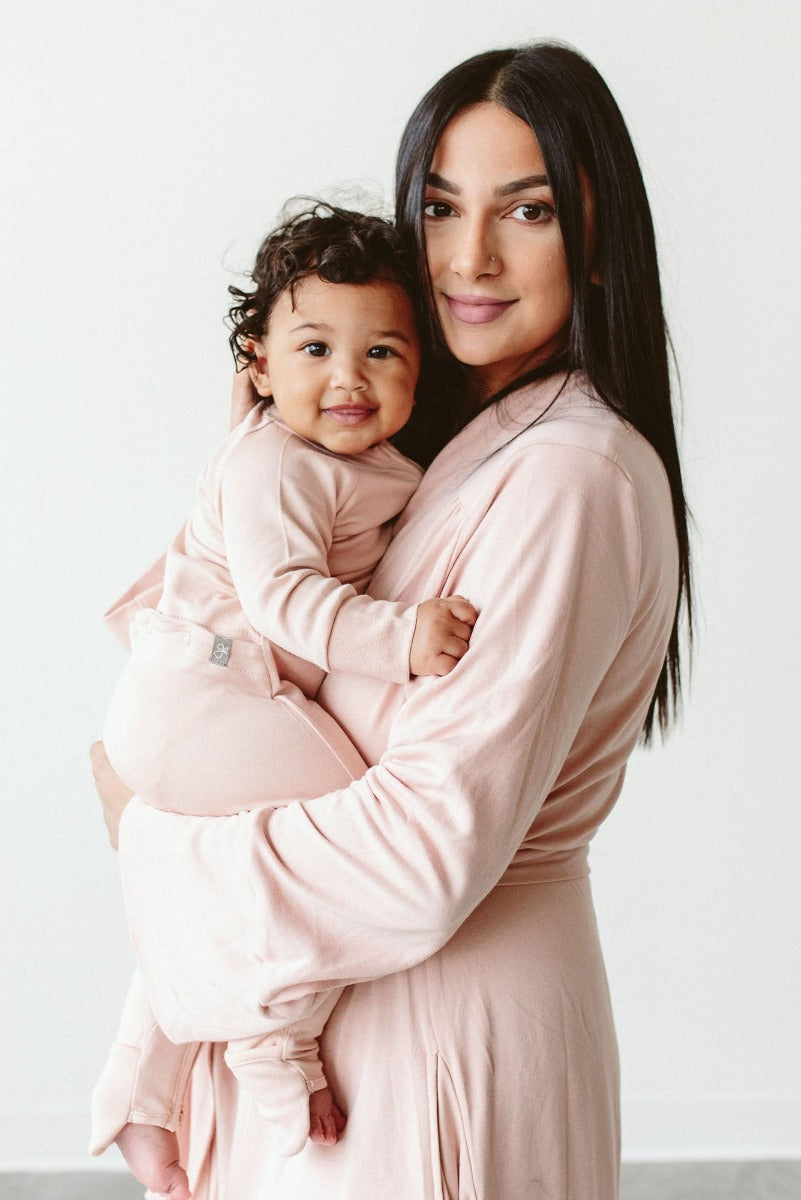 Goumi Bamboo Mom Robe - Rose (2 Sizes)
