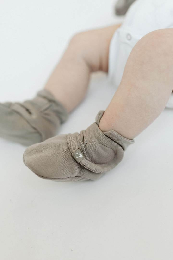 Goumiboots Bamboo & Organic Cotton Booties - Moss (3 Sizes)