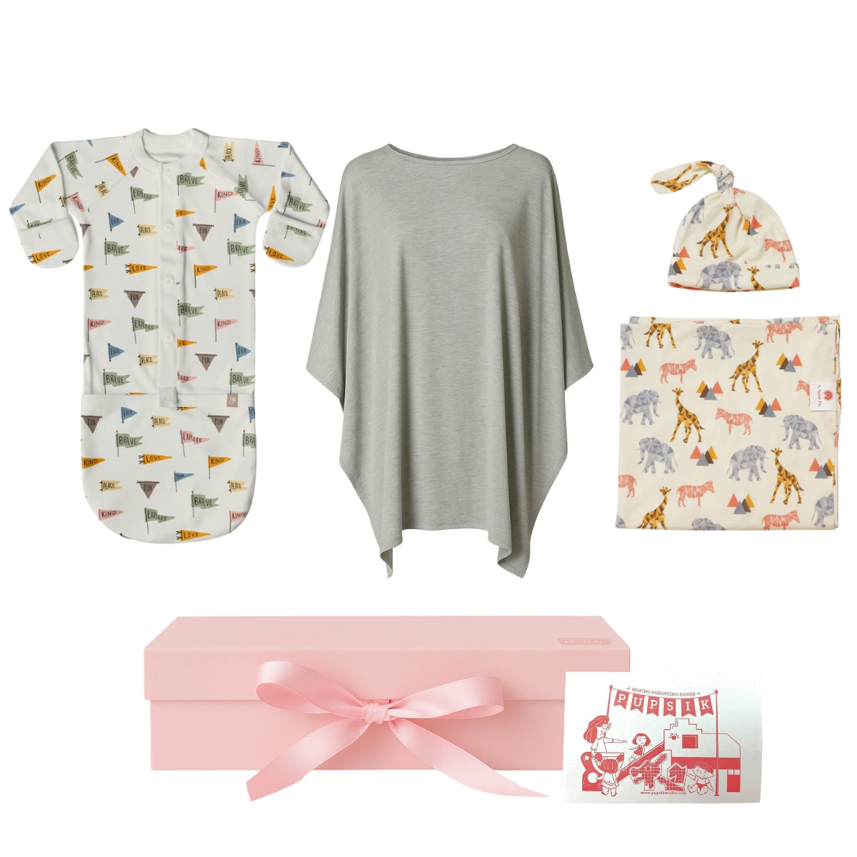 Goumi x Pupsik Petit Beginnings Bamboo Gift Set (6 Designs)