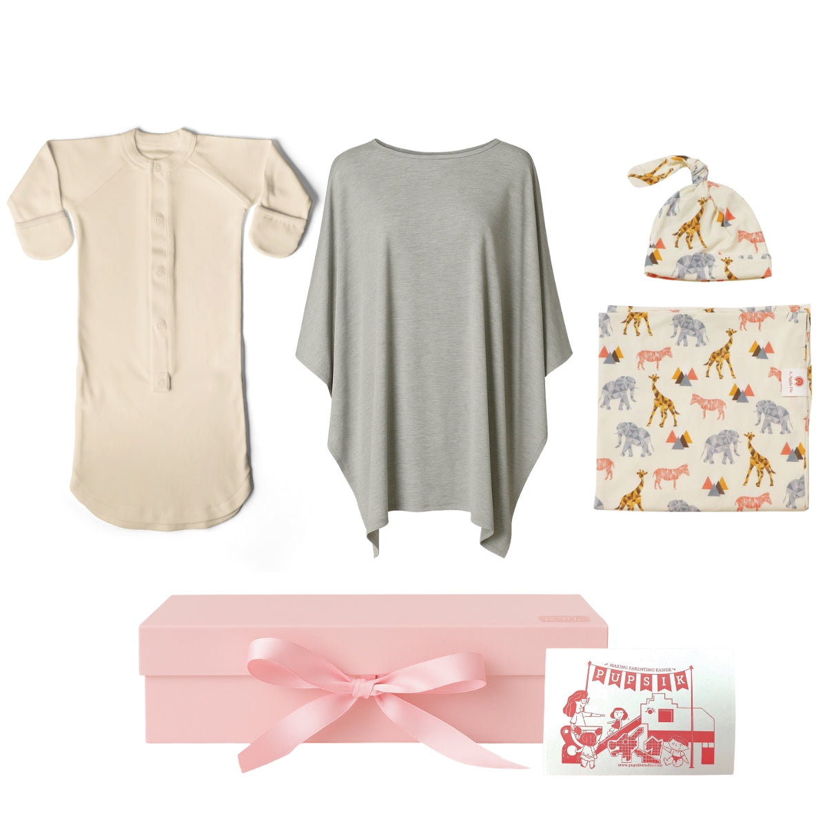 Goumi x Pupsik Petit Beginnings Bamboo Gift Set (6 Designs)