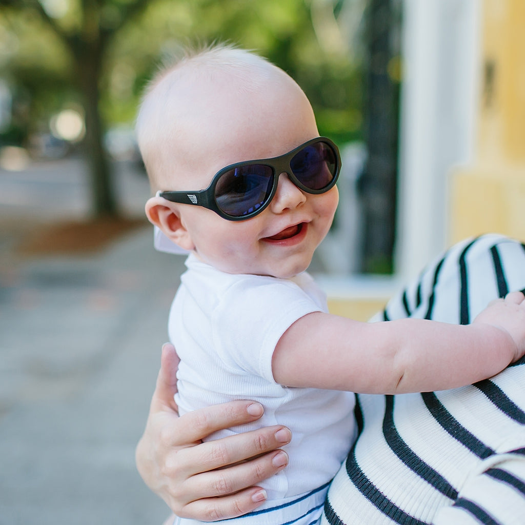 Babiators Original Aviator Sunglasses - Jet Black (2 Sizes)