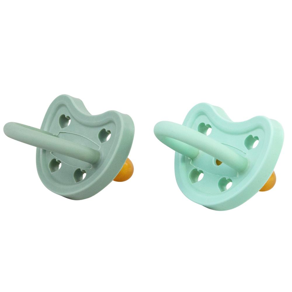 Bebe Au Lait Natural Rubber Pacifiers 2pk, 3-36M, (4 Colours) - Pupsik Singapore